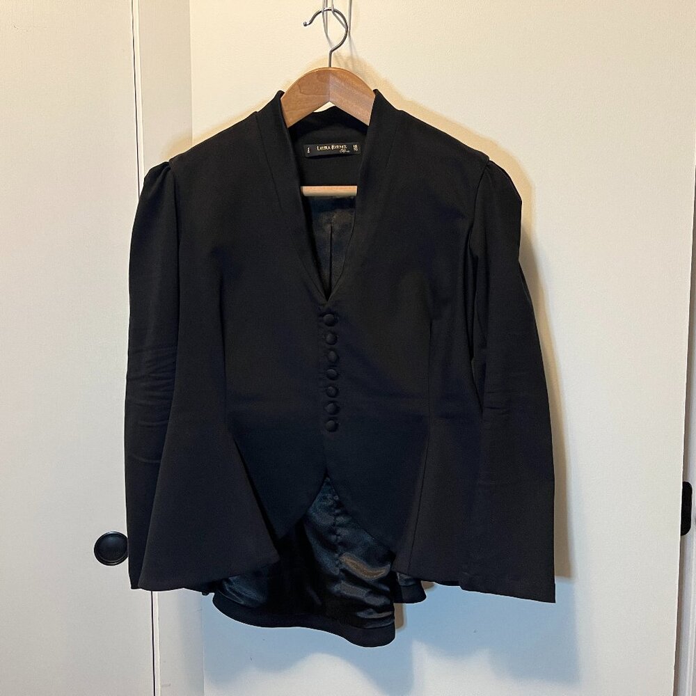 Laura Byrnes Vintage Corset Jacket - Black 2X
